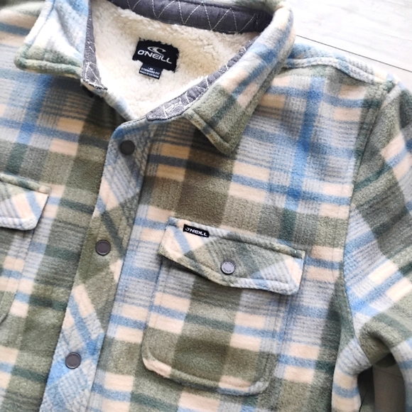 O'Neill NEW Spruce SuperFleece Lined Flannel Jacket - Picture 3 of 13